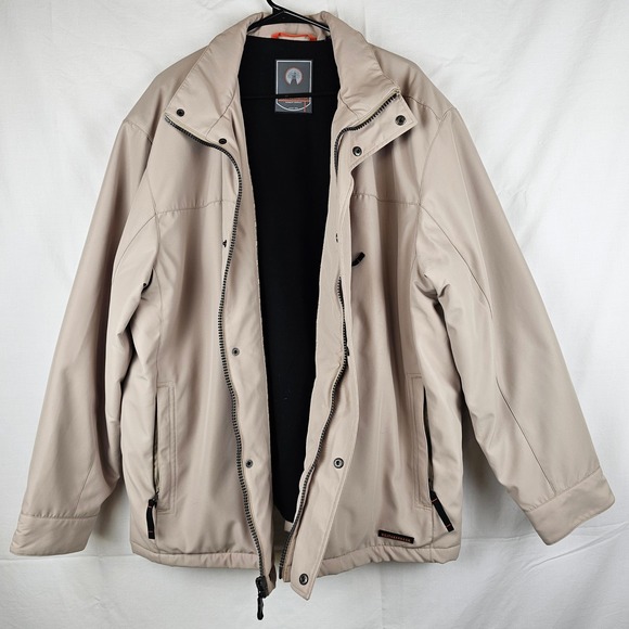 Weatherproof Garment Company XL/XG Tan Outerwear Jacket Full Zip - Picture 1 of 15